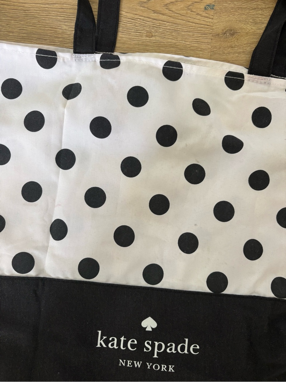 kate spade Black and White Polka Tote - Picture 2 of 5